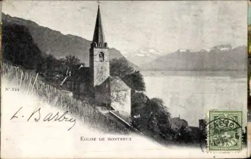 Ak Montreux Kanton Waadt Schweiz, Kirche