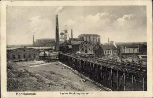 Ak Hochlarmark Recklinghausen im Ruhrgebiet, Zeche Recklinghausen II