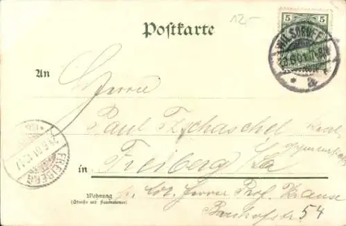 Kleeblatt Litho Klipphausen in Sachsen, Neudeckmühle, Teilansichten, Felsen