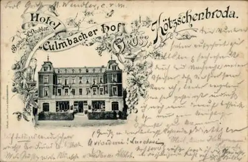 Ak Kötzschenbroda Radebeul in Sachsen, Hotel Culmbacher Hof