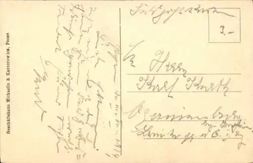 Ak Poznań Posen, Alter Markt, Rathaus