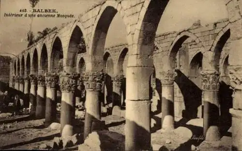 Ak Baalbek Libanon, Innenraum einer alten Moschee