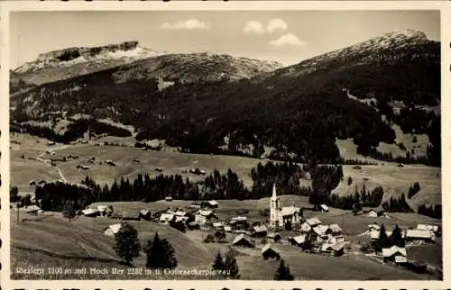 Ak Riezlern Mittelberg Vorarlberg, Totale mit Gottesackerplateau