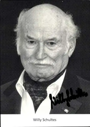 Ak Schauspieler Will Schultes, Portrait, Autogramm