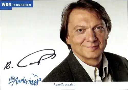 Ak Schauspieler René Toussaint, WDR, Serie Die Anrheiner, Portrait, Autogramm