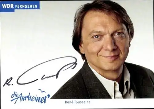 Ak Schauspieler René Toussaint, WDR, Serie Die Anrheiner, Portrait, Autogramm