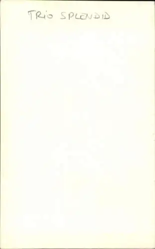 Ak Schauspieler Trio Splendid, Rollschuhe, Portrait, Autogramm