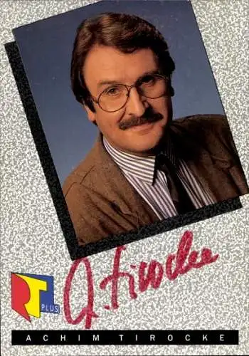 Ak Schauspieler Achim Tirocke, Portrait, RTL Plus, Autogramm
