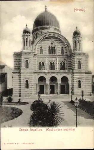 Judaika Ak Firenze Florenz Toscana, Tempio Israelitico, Costruzione moderna, Synagoge