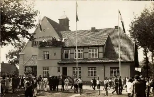 Ak Lanz in der Prignitz, Jahnfeier 11.08.1928, Erinnerungshaus, Jahn Ehrenmal, Deutscher Turnerbund