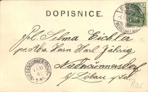 Ak Dorfansicht, Straßenpartie, Kirche, Frauen in Volkstrachten