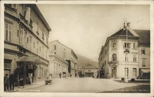 Ak Villach in Kärnten, Bahnhofstraße