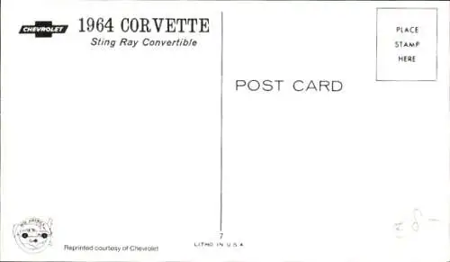 Ak Auto, Chevrolet Corvette, Sting Ray Convertible, 1964
