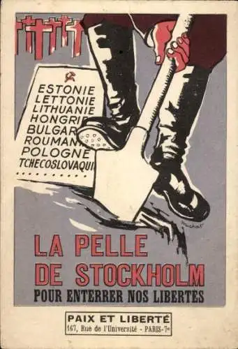 Ak La Pelle de Stockholm, Contre l'armement nucléaire, Anti Sowjetunion, Anti Atomwaffen