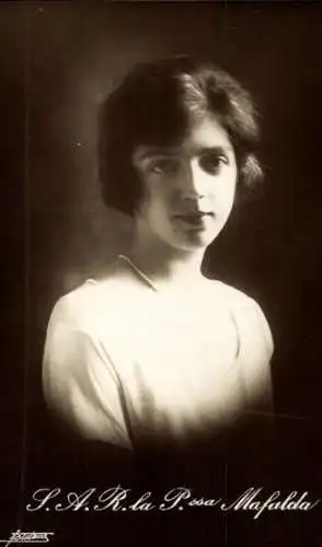 Ak Mafalda, Prinzessin von Savoyen, Portrait
