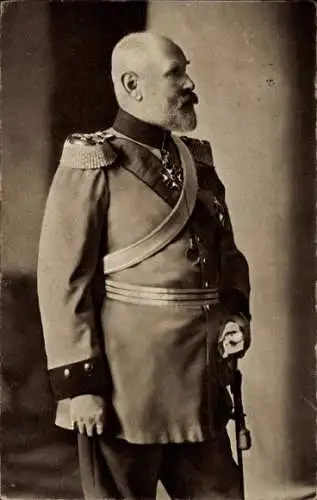 Ak König Wilhelm II. von Württemberg, Uniform