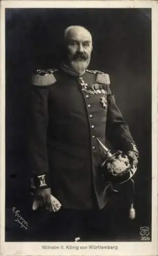 Ak Wilhelm II, König von Württemberg, Portrait