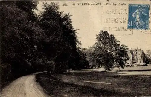 Ak Villers sur Mer Calvados, Villa San Carlo