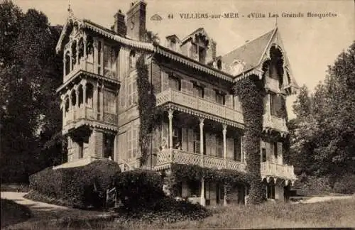 Ak Villers sur Mer Calvados, Villa Les Grands Bosquets