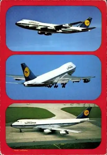 Ak Passagierflugzeug Lufthansa, Boeing B 747 D Jumbo Jet