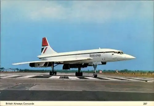 Ak Überschall-Passagierflugzeug Concorde, British Airways