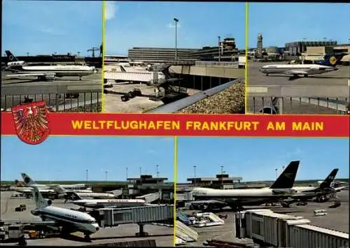 Ak Frankfurt am Main, Flughafen, Passagierflugzeuge, Lufthansa