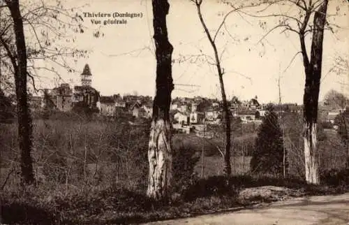 Ak Thiviers Dordogne, Gesamtansicht