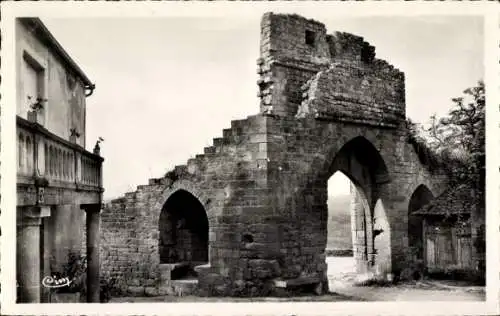 Ak Domme Dordogne, La Porte Delbos