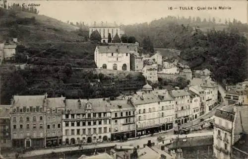 Ak Tulle Corrèze, Quai de la Mairie