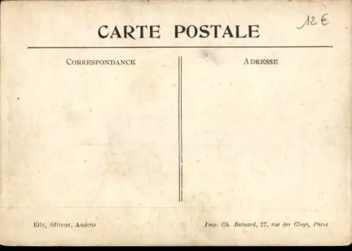 Ak Lihons en Santerre Somme, Guerre 1914-15, la Mairie bombardee