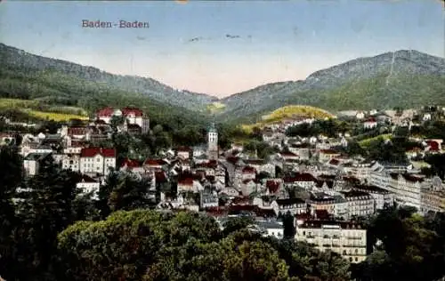 Ak Baden Baden am Schwarzwald, Gesamtansicht