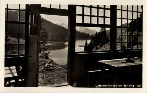 Ak Spitzingsee Schliersee in Oberbayern, Unterkunftshaus am Spitzing