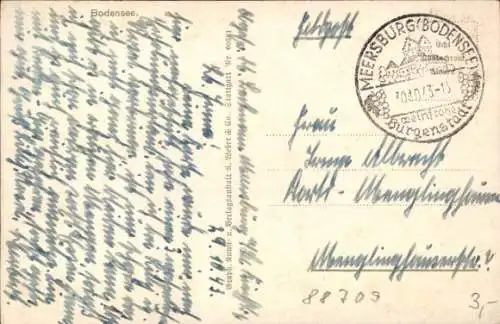 Ak Meersburg am Bodensee, Teilansicht