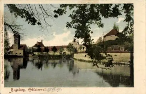 Ak Augsburg in Schwaben, Oblaterwall