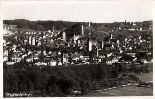 Ak Ravensburg in Württemberg Oberschwaben, Totalansicht