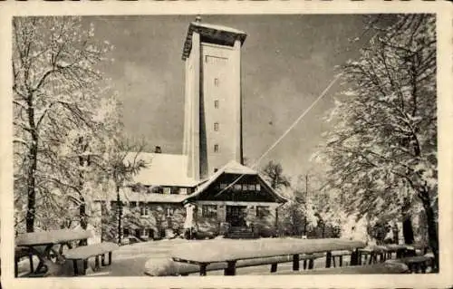 Ak Reutlingen in Württemberg, Rossbergturm, Jubiläumsturm, Erweiterungsbau