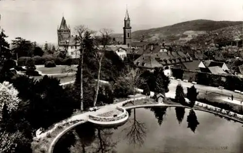 Ak Weinheim an der Bergstraße Baden, Schlosspark