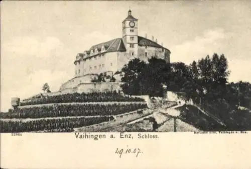 Ak Vaihingen an der Enz, Schloss