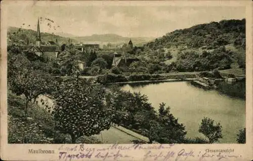 Ak Maulbronn im Schwarzwald, Gesamtansicht