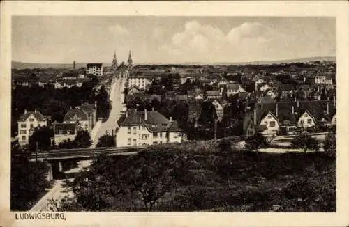 Ak Ludwigsburg in Württemberg, Stadtpanorama