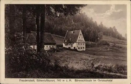 Ak Freudenstadt im Schwarzwald, Bärenschlössle, Christophstal