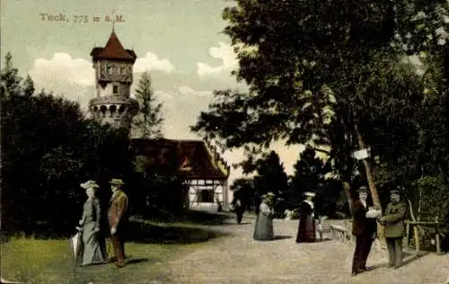 Ak Owen unter Teck Württemberg, Burg Teck