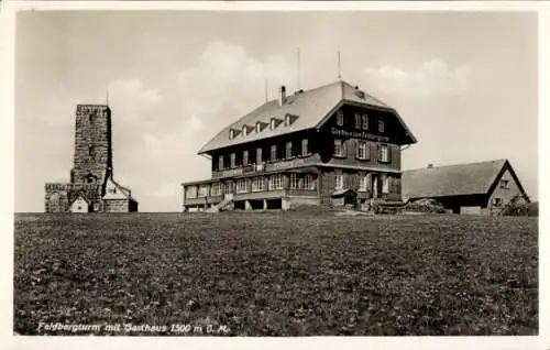 Ak Feldberg im Schwarzwald, Feldbergturm, Gasthaus