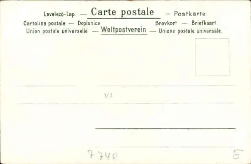 Litho Triberg im Schwarzwald, Schwarzwaldhaus