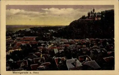 Ak Wernigerode im Harz, Panorama