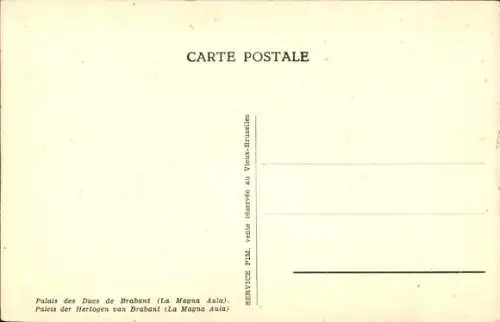 Ak Brüssel, Weltausstellung 1935, Palast der Herzöge von Brabant, Alt-Brüssel