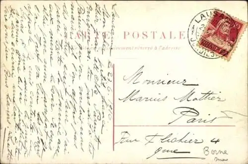 Künstler Ak Bern Stadt Schweiz, Markttag, Stadt im Festschmuck