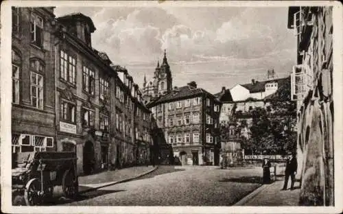 Ak Prag, Maltezske nam, Place de Malte, Straßenansicht