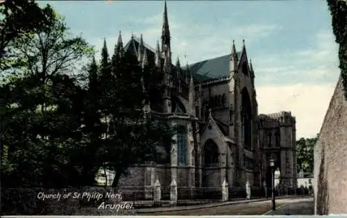 Ak Arundel West Sussex England, Kirche St. Philip Neri