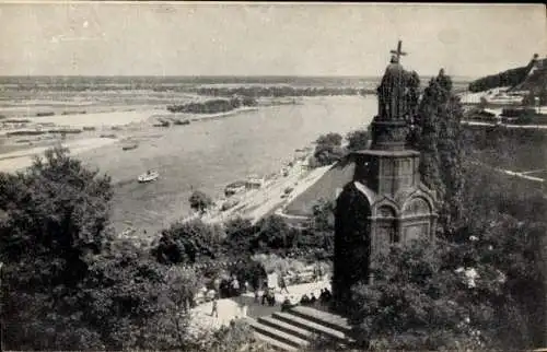 Ak Kiev Kiew Киев Ukraine, Denkmal für Volodymyr der Große